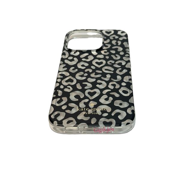 KATE SPADE iPhone 15 Pro Max Clear phone case w Graphic Leopard NEW - Picture 4 of 8